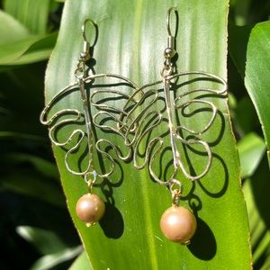 Gold Plated Pearl Earrings